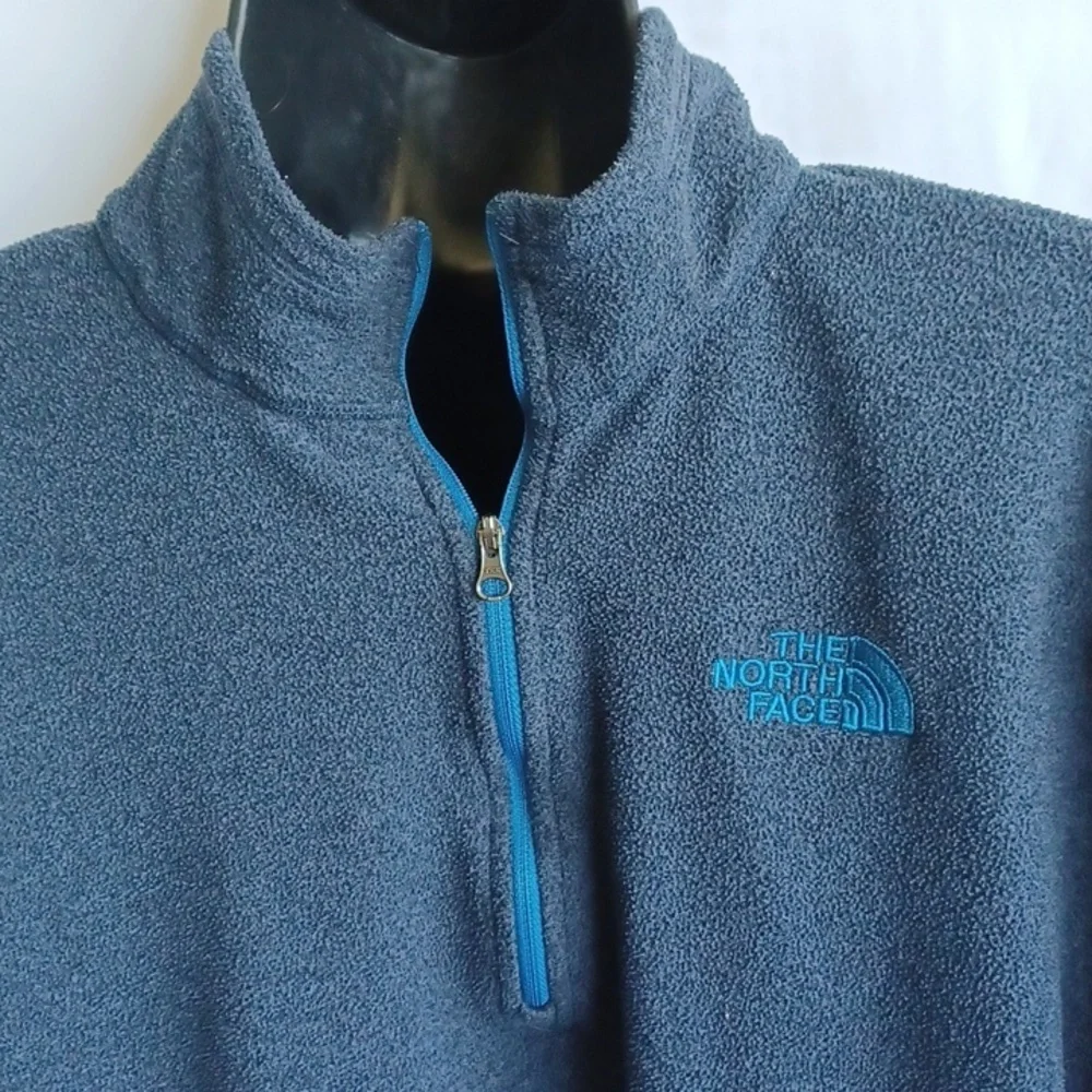 The North Face | Men’s Quarter-zip Fleece Medium, Blue-gray